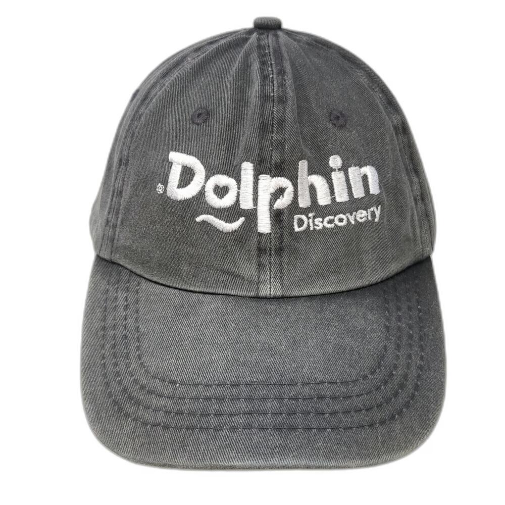 dkps Dolphin Discovery Gray Baseball Cap OSFM Strapback San Jose del Cabo Hat